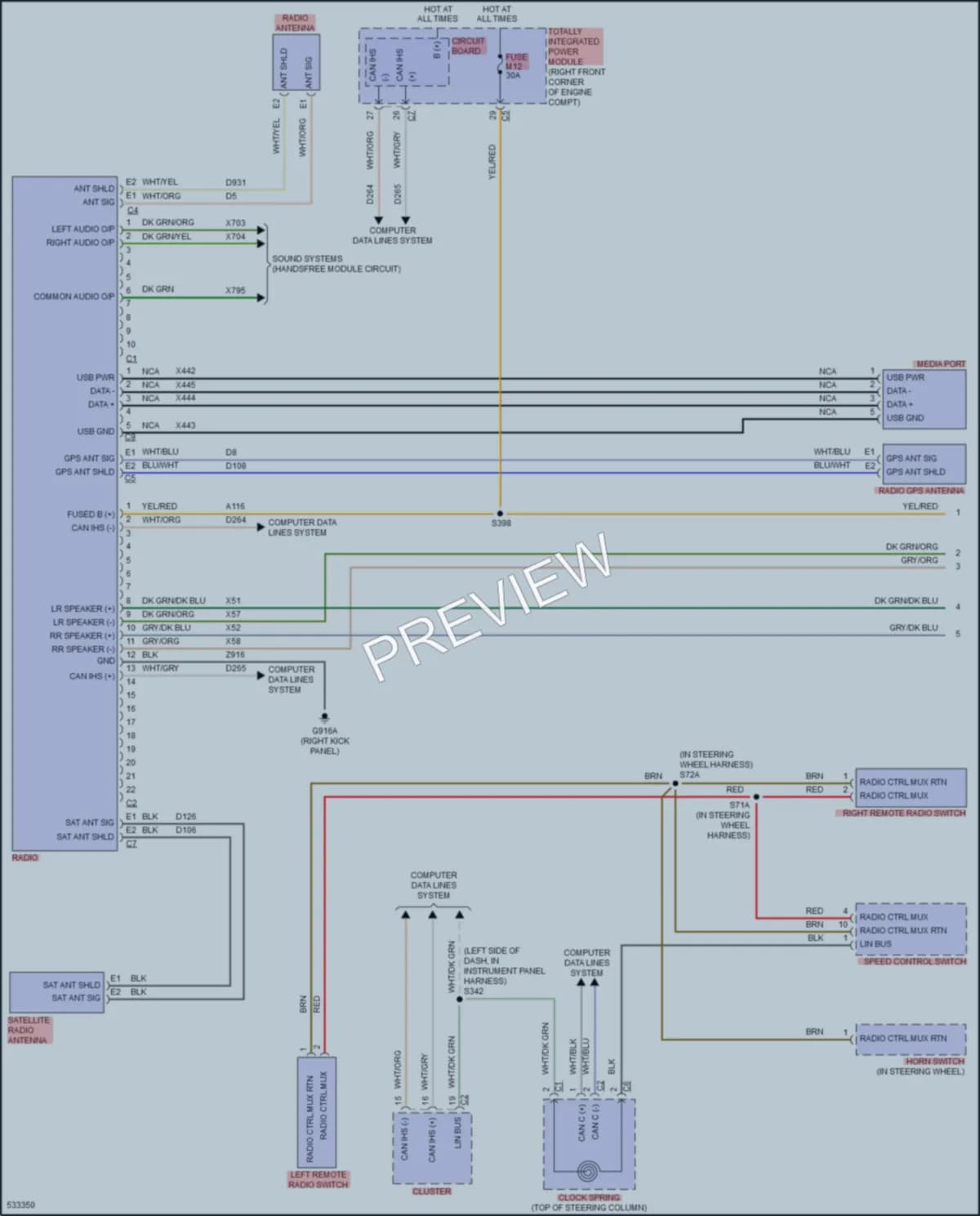2018 Jeep WranglerJK Navigation wiring diagram preview
