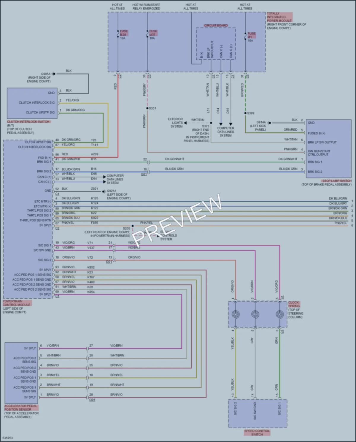 2018 Jeep WranglerJKUnlimited Cruise Control wiring diagram preview