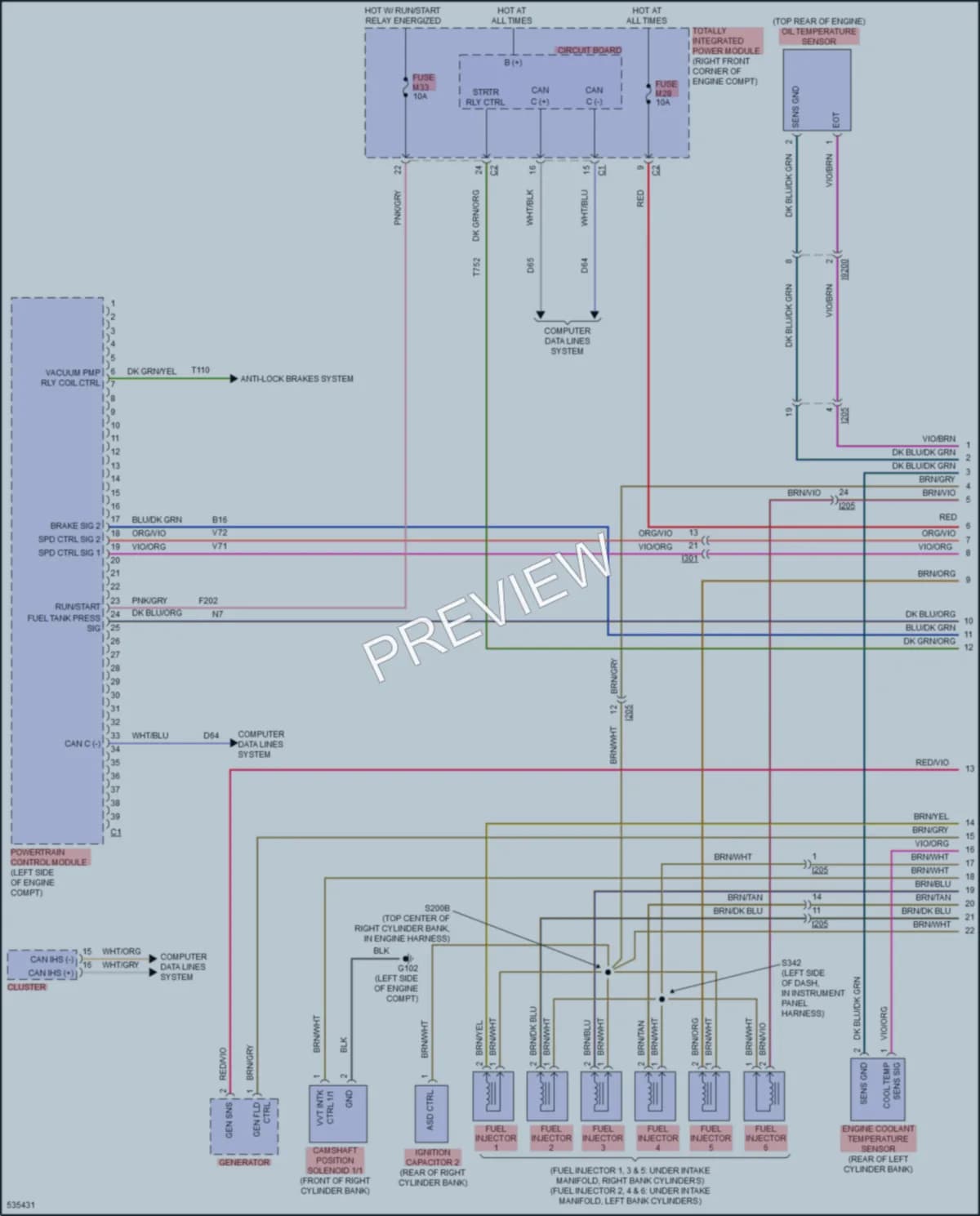 2018 Jeep WranglerJKUnlimited Engine Performance wiring diagram preview