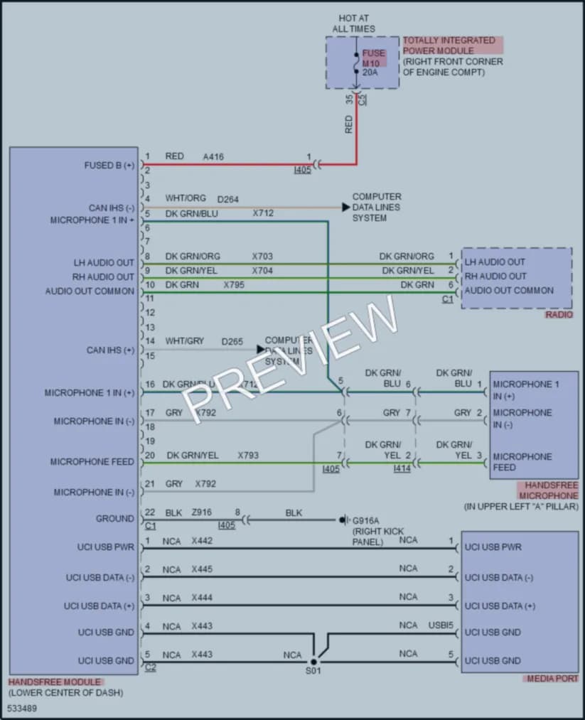 2018 Jeep WranglerJKUnlimited Radio wiring diagram preview