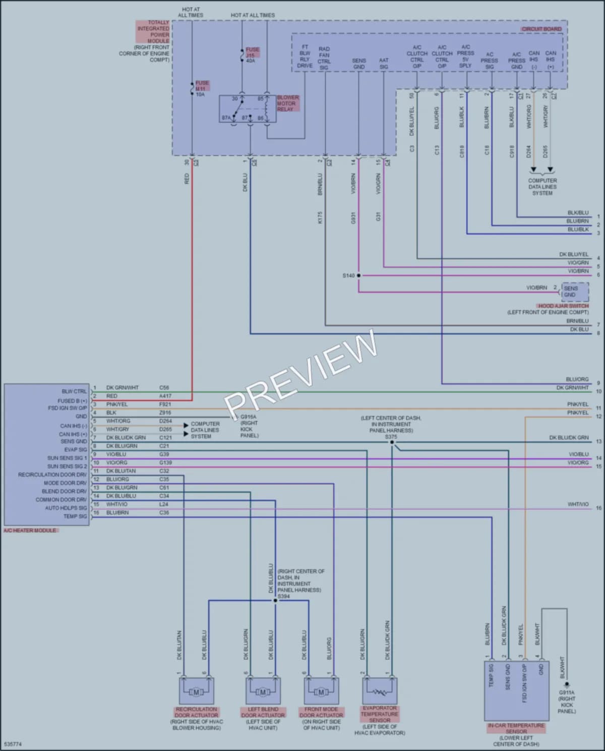 2018 Jeep WranglerUnlimited Air Conditioning wiring diagram preview