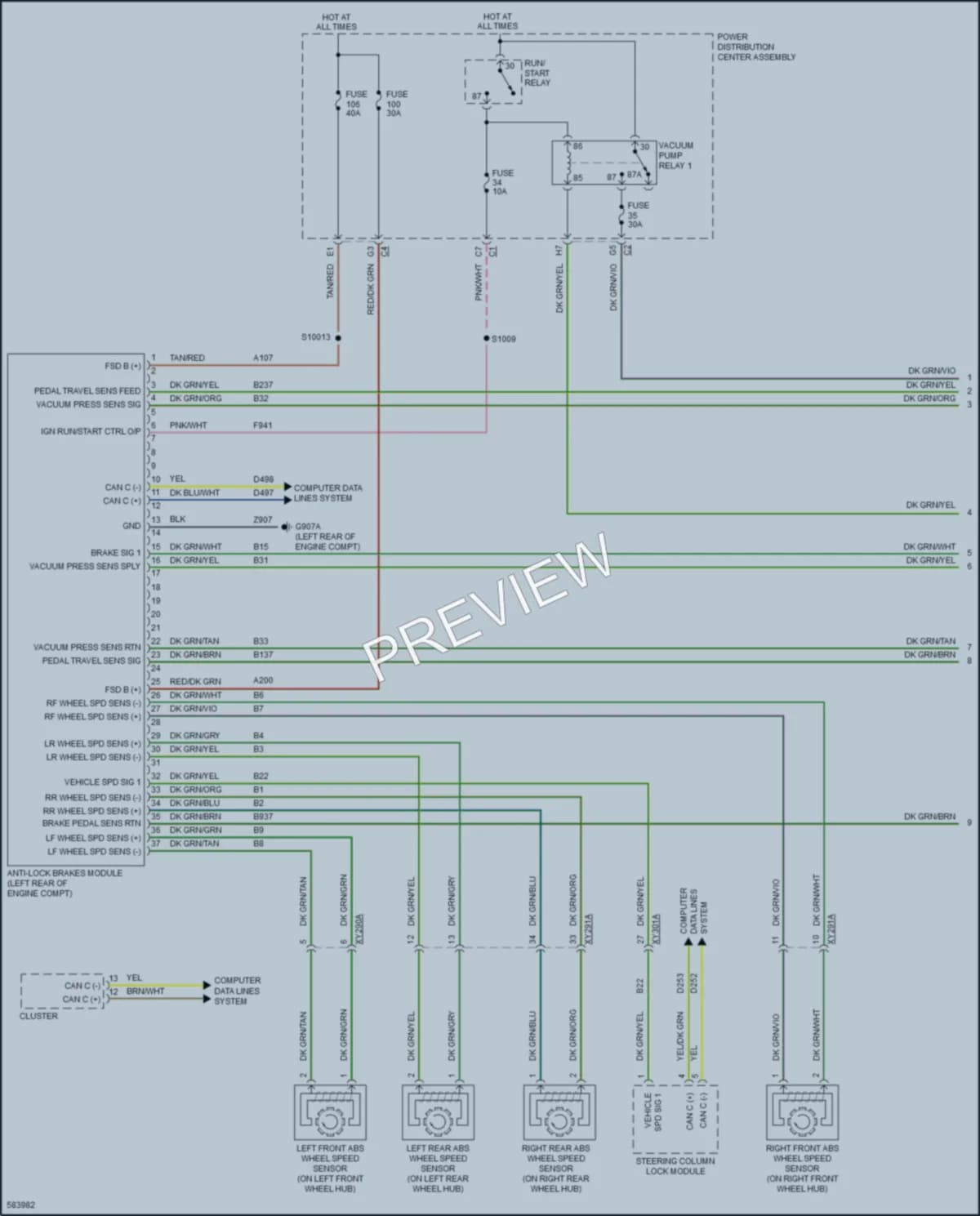 2018 Jeep WranglerUnlimited Anti Lock Brakes wiring diagram preview