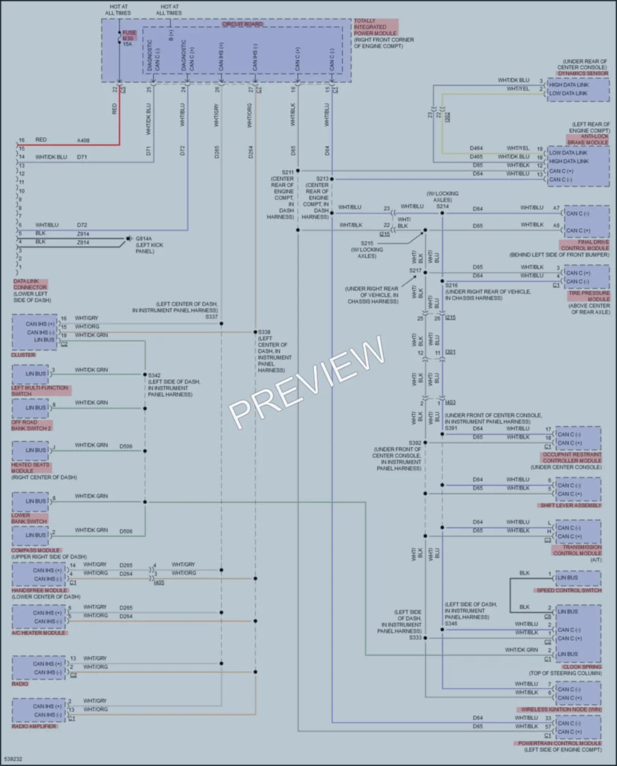 2018 Jeep WranglerUnlimited Computer Data Lines wiring diagram preview