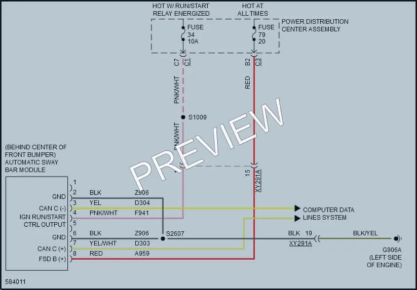 2018 Jeep WranglerUnlimited Electronic Suspension wiring diagram preview