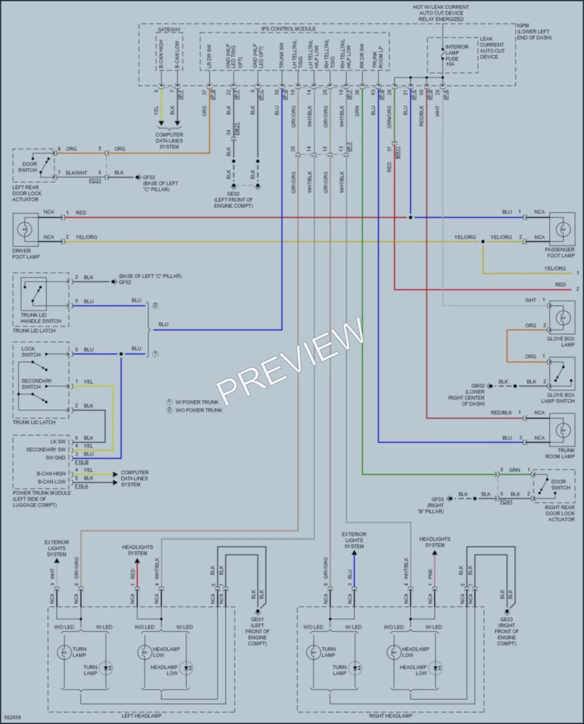 2018 Kia Cadenza Interior Lights wiring diagram preview