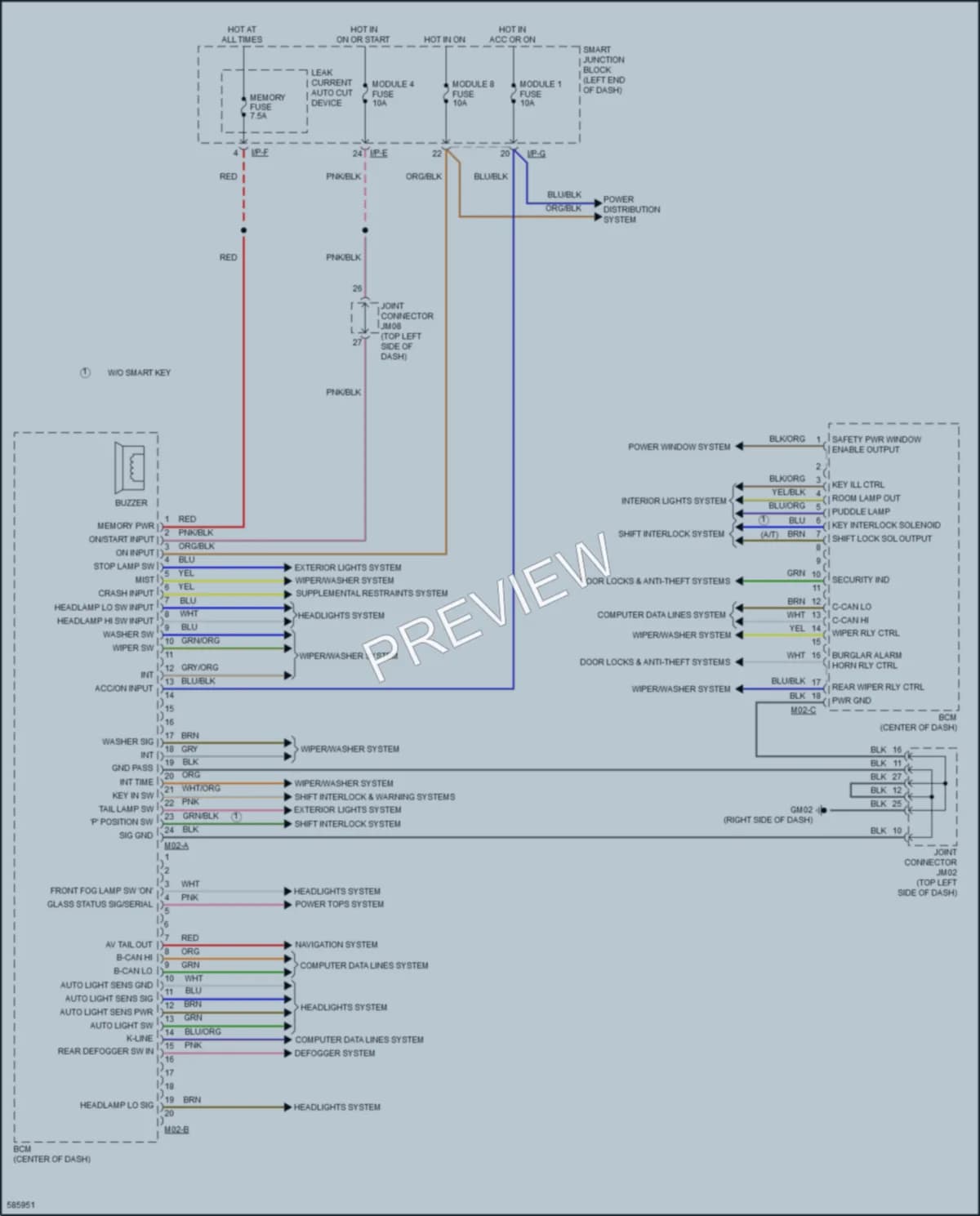 2018 Kia Forte5 Body Control Modules wiring diagram preview
