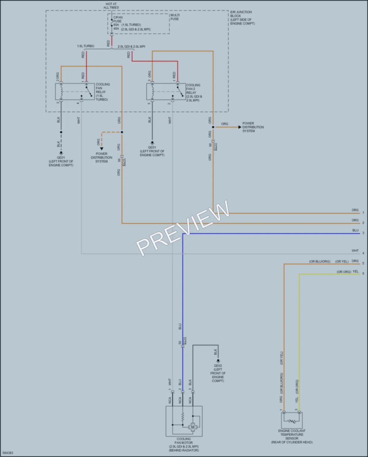 2018 Kia Forte5 Cooling Fan wiring diagram preview