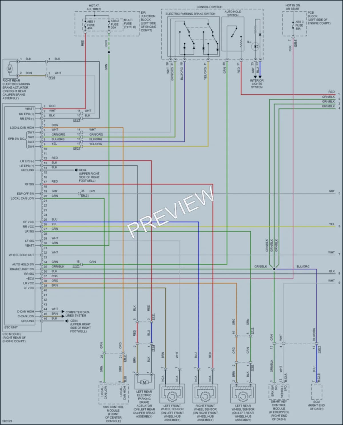 2018 Kia OptimaPlugIn Anti Lock Brakes wiring diagram preview