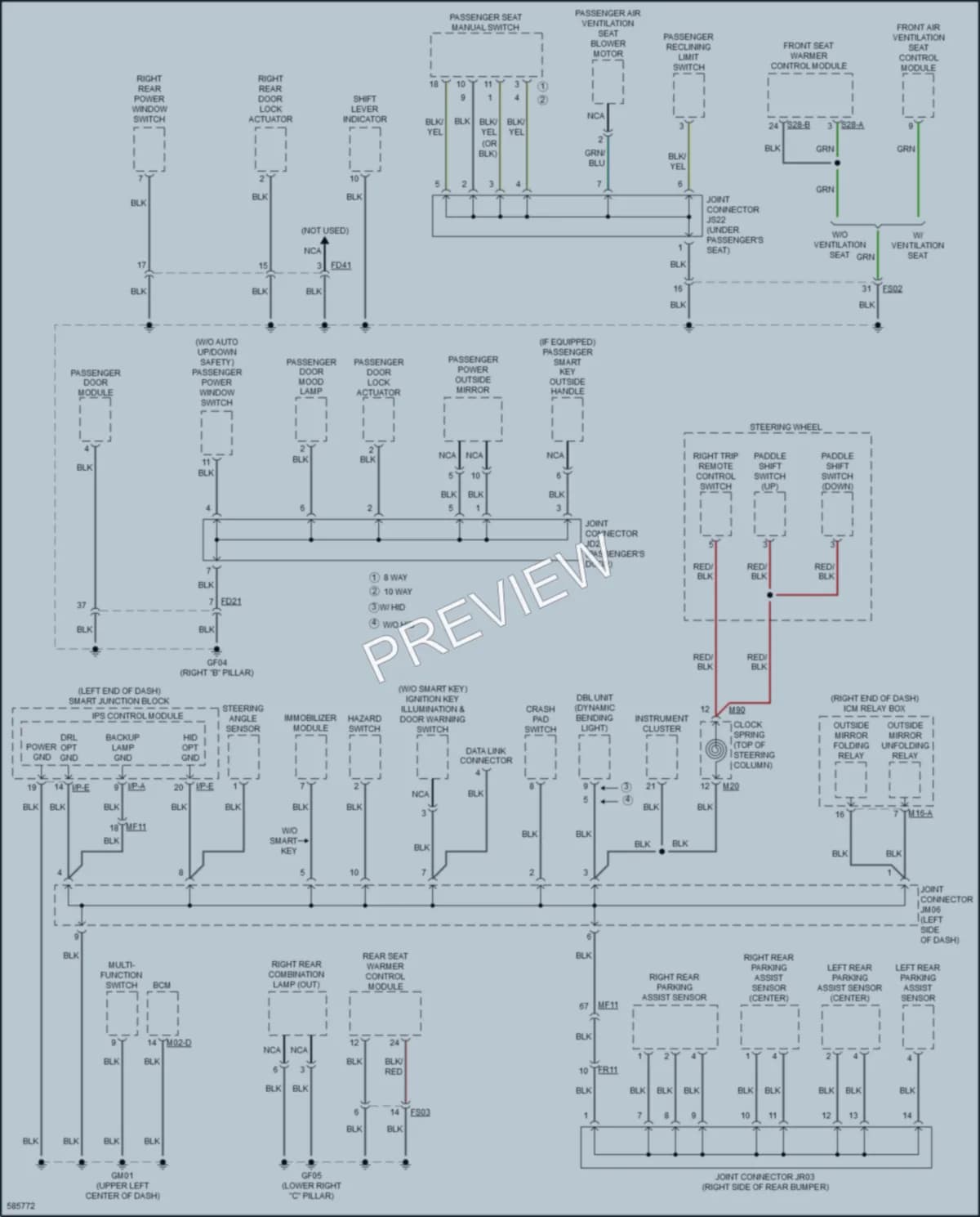 2018 Kia OptimaPlugIn Ground Distribution wiring diagram preview