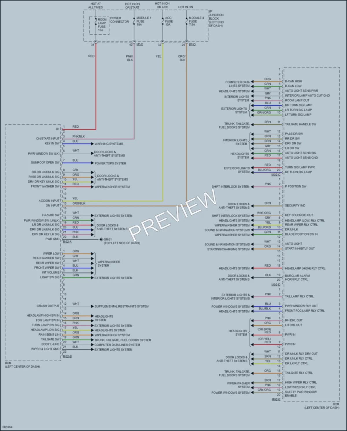 2018 Kia Rio Body Control Modules wiring diagram preview