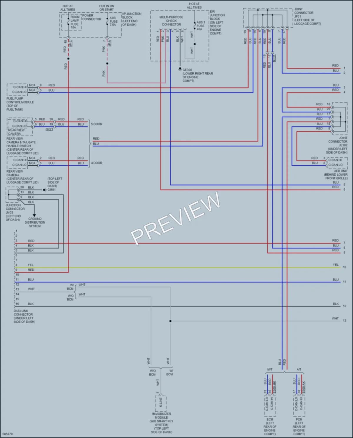 2018 Kia Rio Computer Data Lines wiring diagram preview