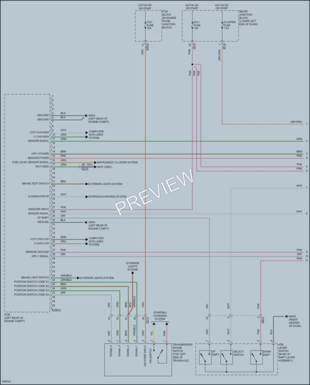 2018 Kia Sedona Engine Performance wiring diagram preview