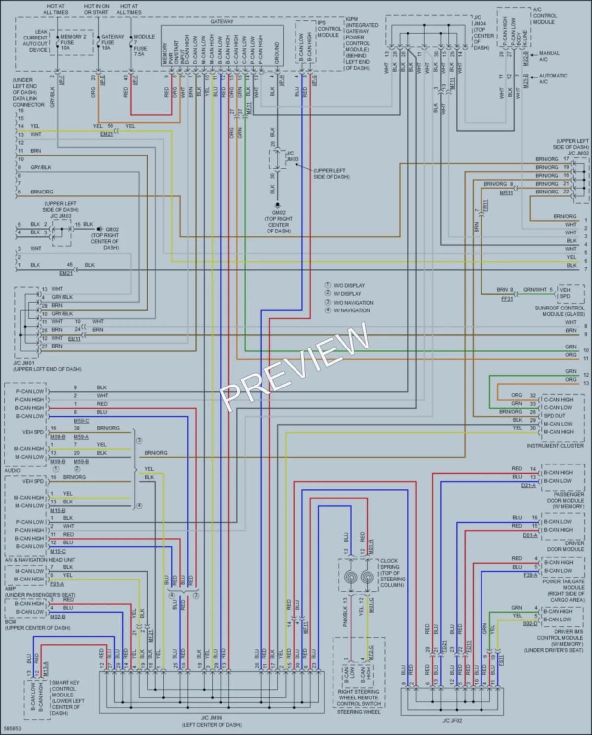 2018 Kia Sorento Computer Data Lines wiring diagram preview