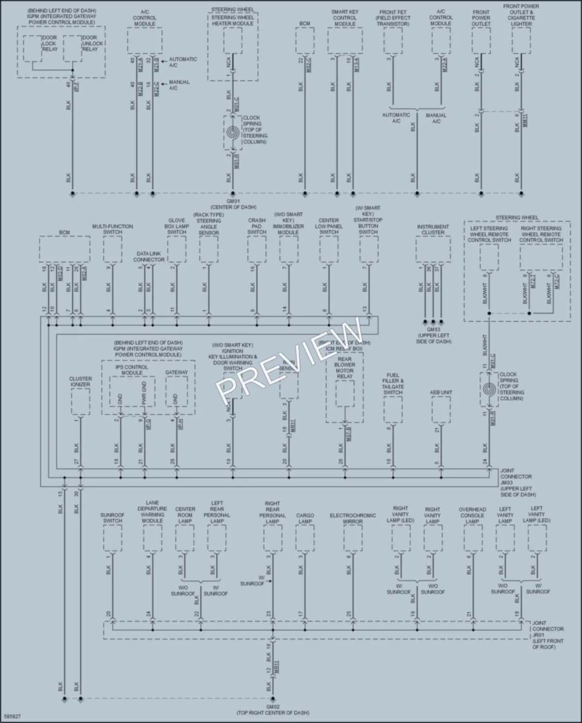 2018 Kia Sorento Ground Distribution wiring diagram preview