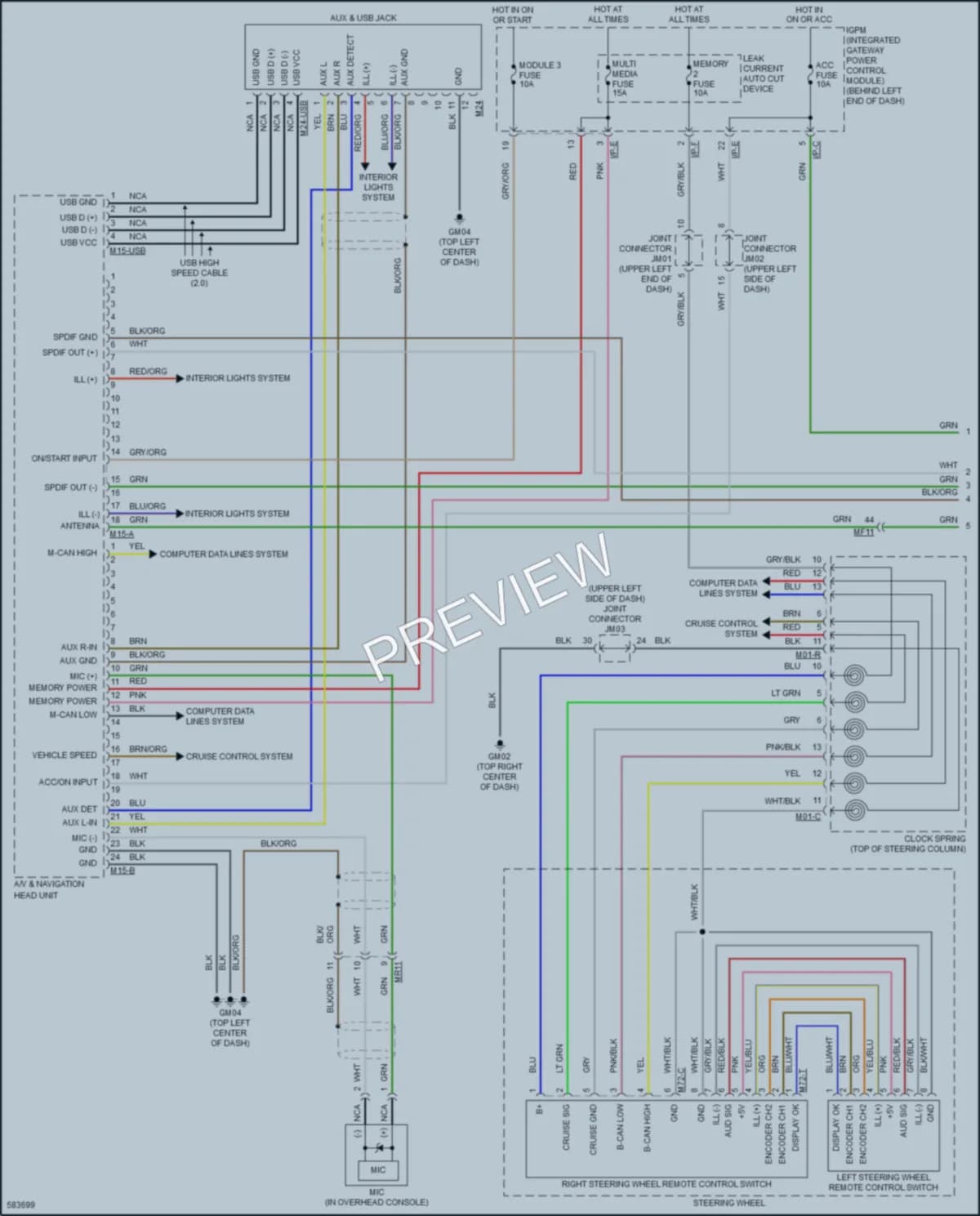 2018 Kia Sorento Radio wiring diagram preview