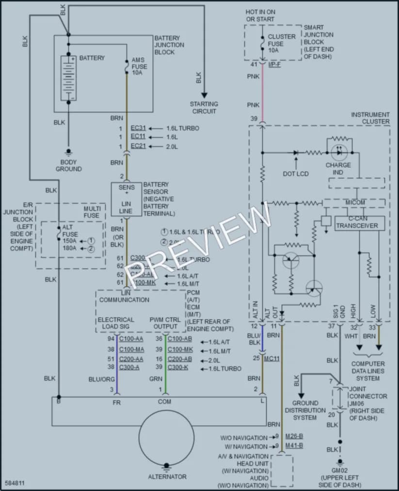 2018 Kia Soul Starting Charging wiring diagram preview