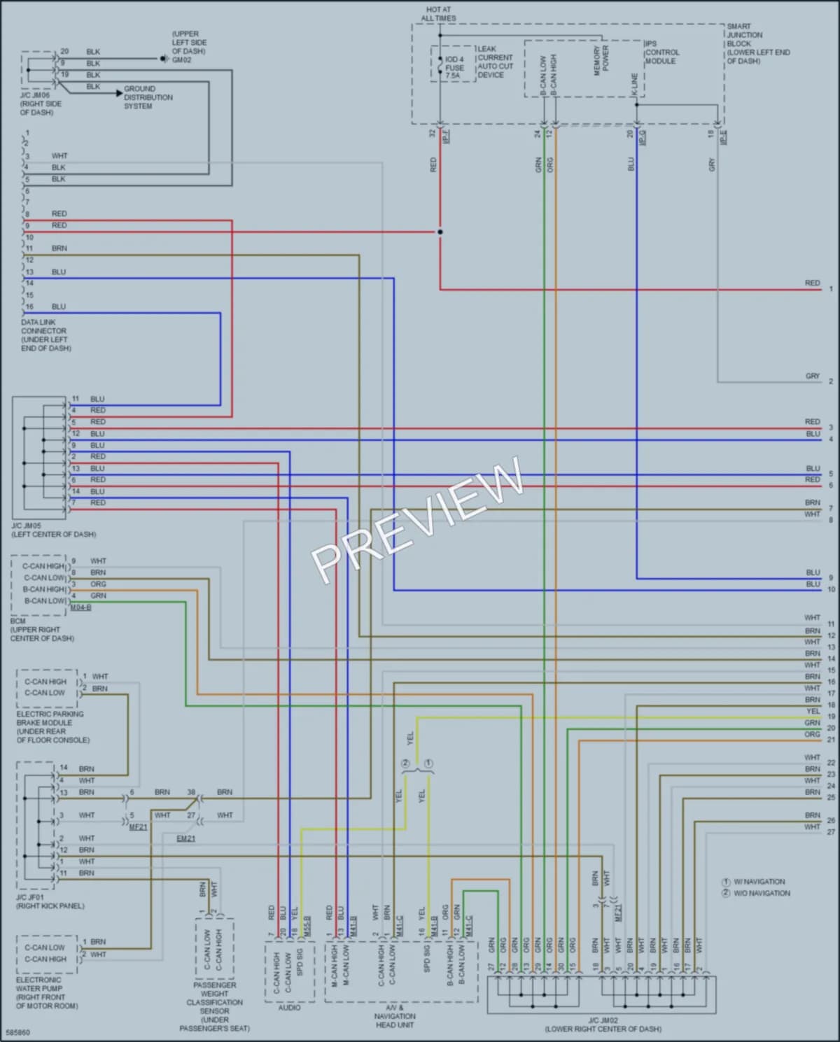 2018 Kia SoulEV Computer Data Lines wiring diagram preview