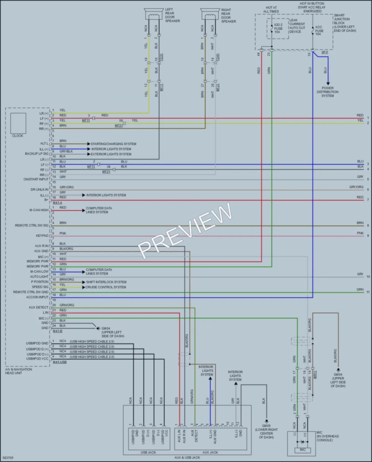2018 Kia SoulEV Radio wiring diagram preview