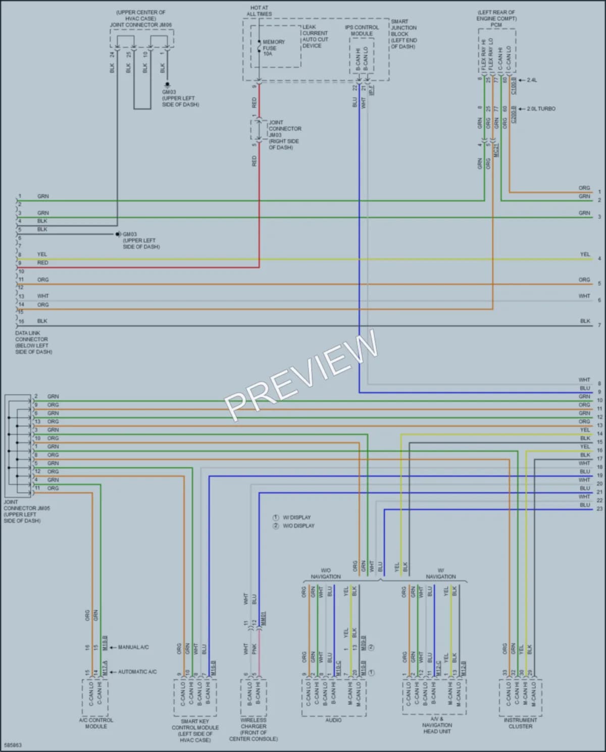 2018 Kia Sportage Computer Data Lines wiring diagram preview