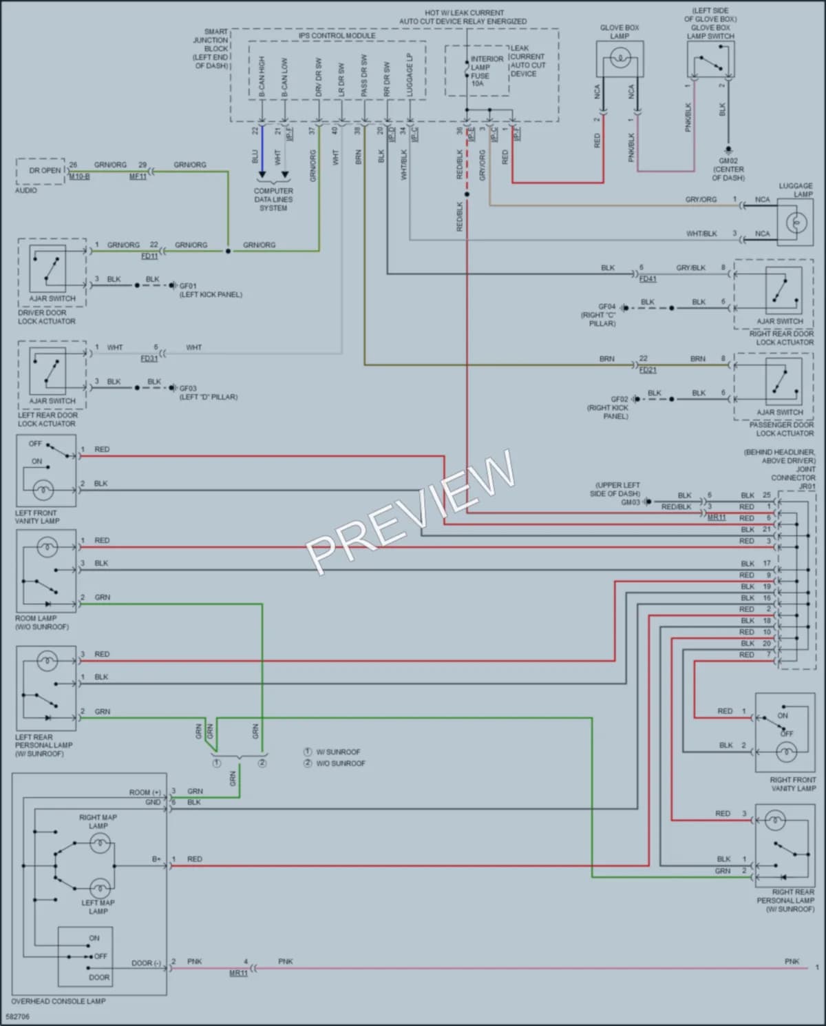 2018 Kia Sportage Interior Lights wiring diagram preview