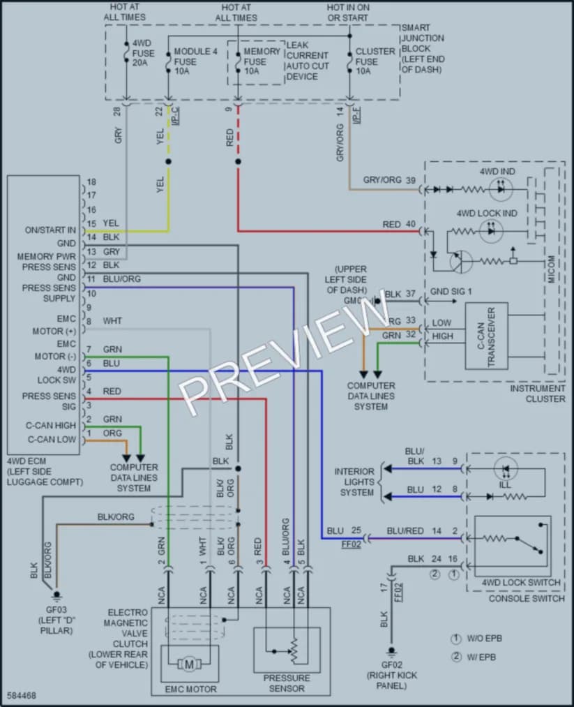 2018 Kia Sportage Transmission wiring diagram preview