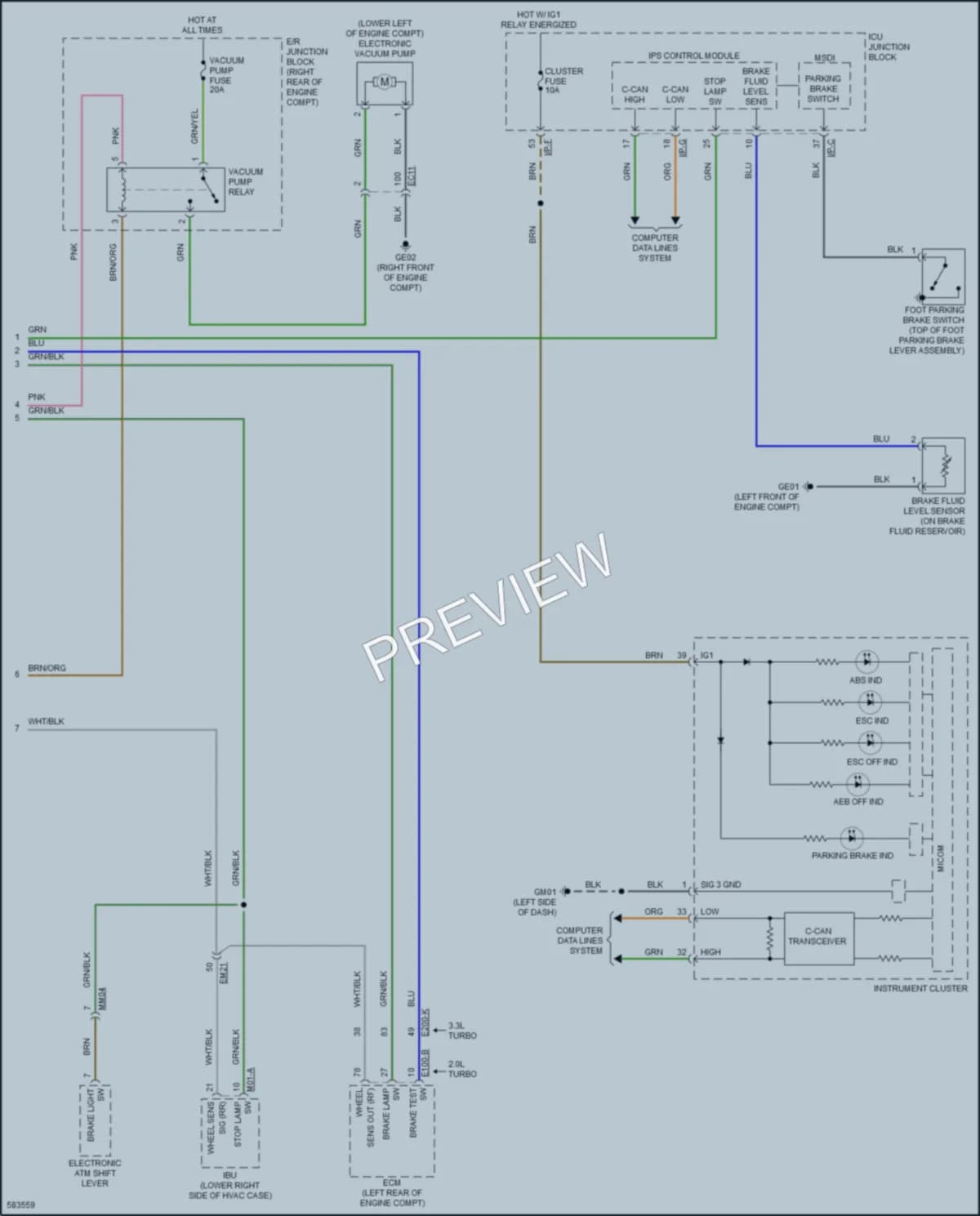2018 Kia Stinger Anti Lock Brakes wiring diagram preview