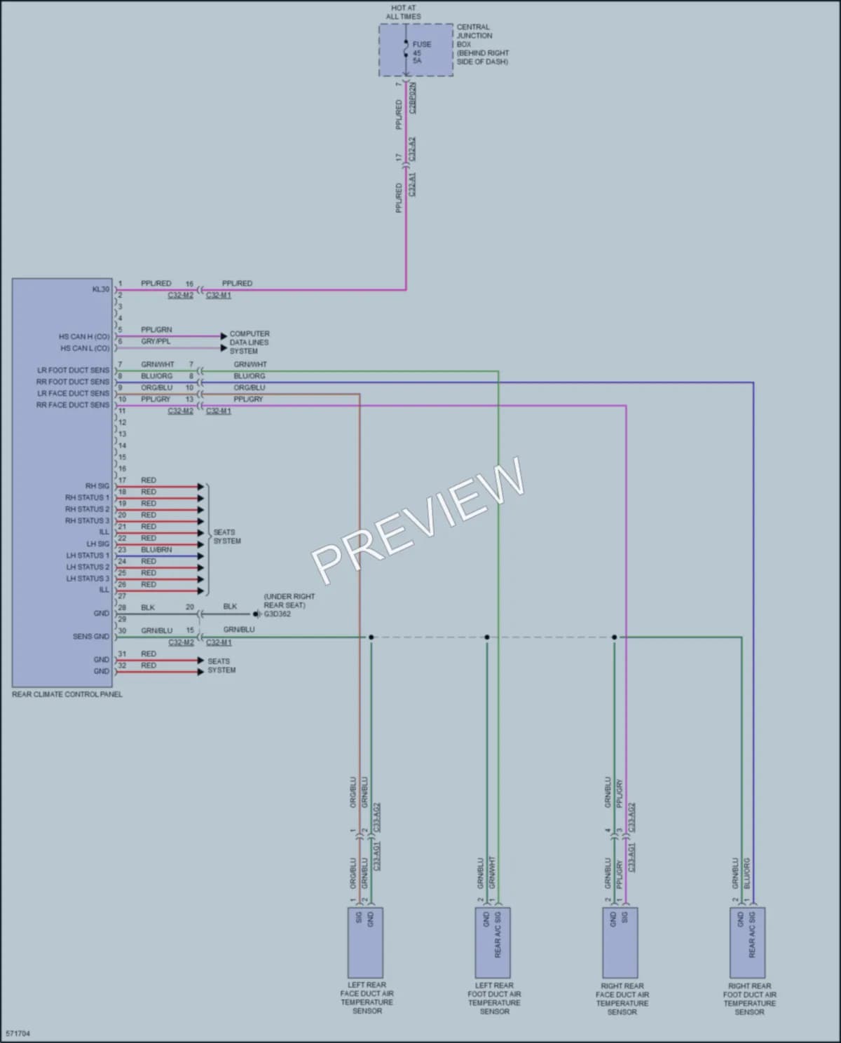 2018 LandRover Discovery Air Conditioning wiring diagram preview