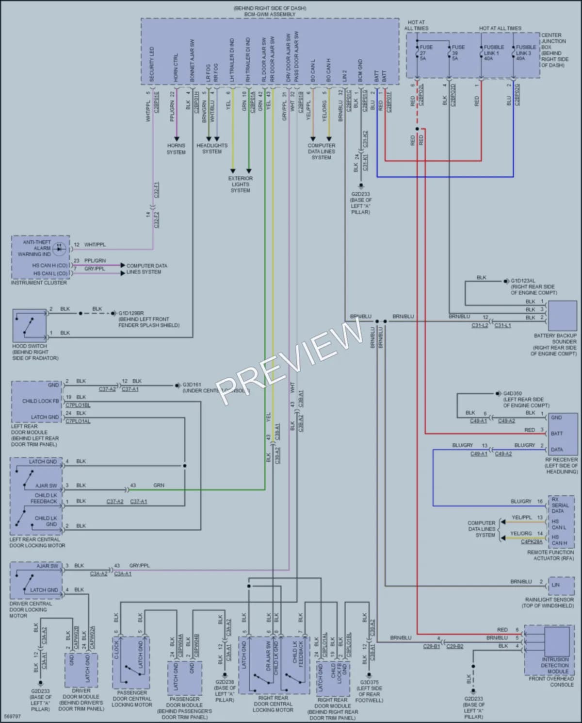 2018 LandRover Discovery Anti Theft wiring diagram preview