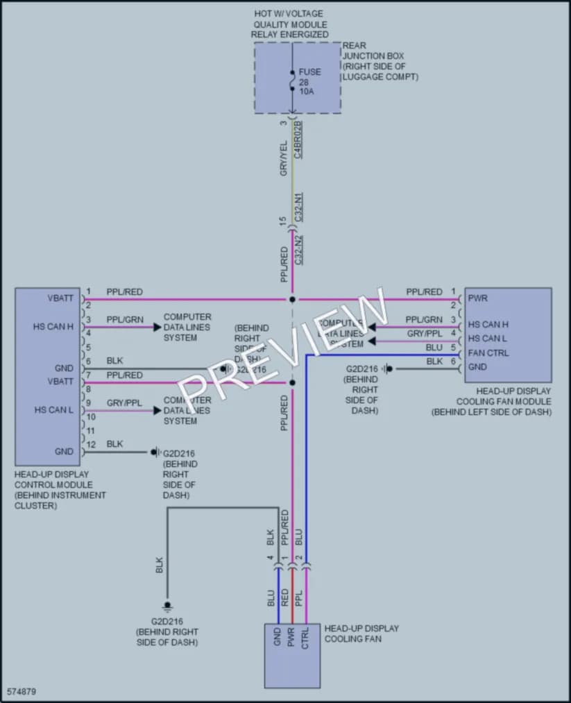 2018 LandRover Discovery Instrument Cluster wiring diagram preview