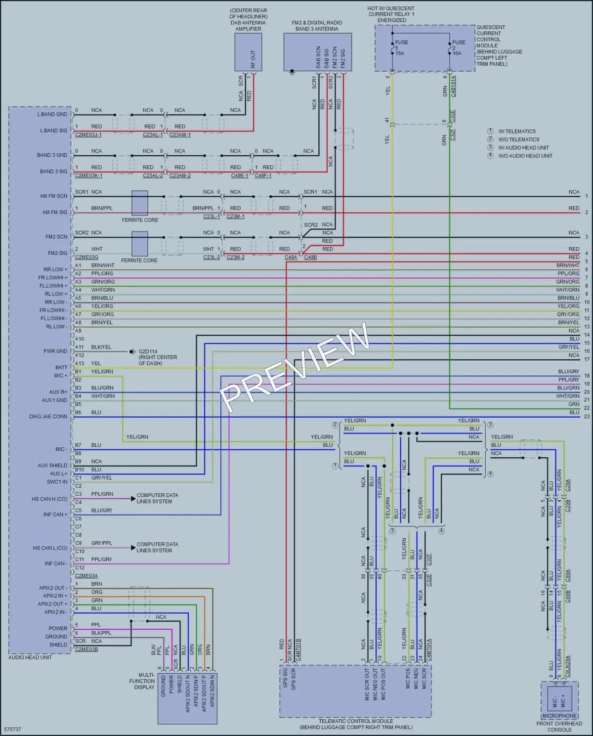 2018 LandRover DiscoverySport Radio wiring diagram preview