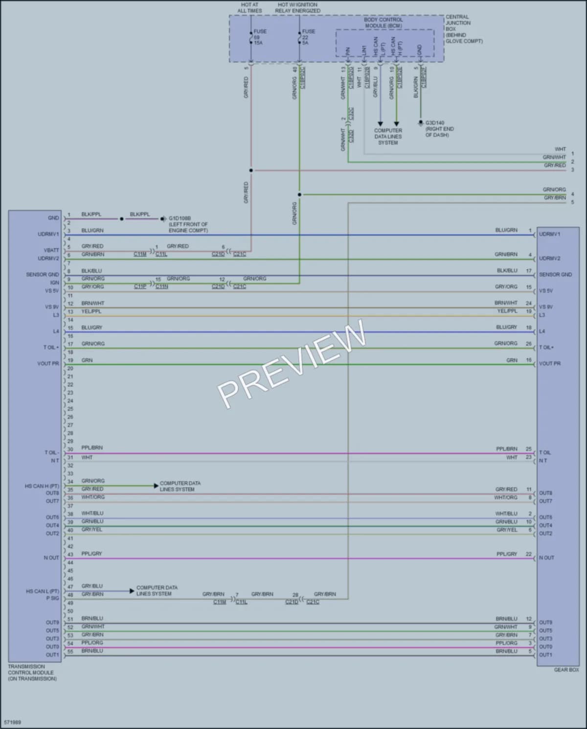 2018 LandRover DiscoverySport Transmission wiring diagram preview