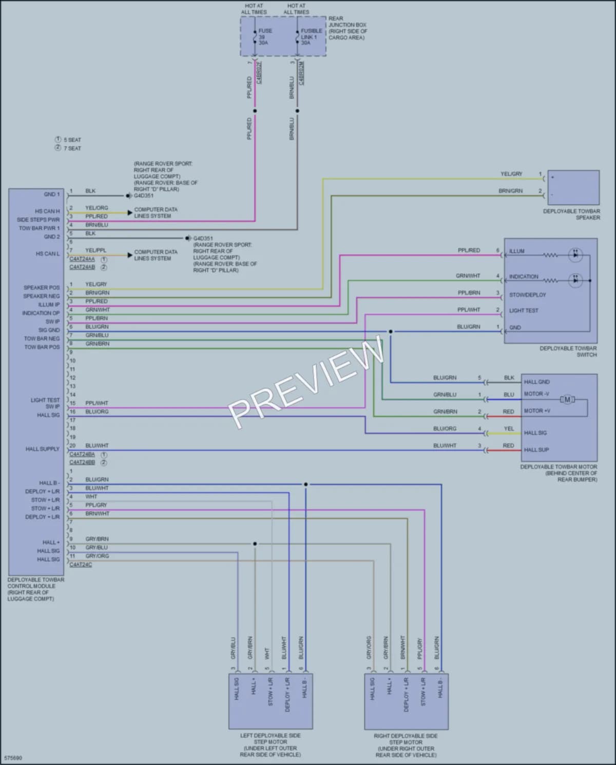 2018 LandRover RangeRoverSport Active Bodyworks wiring diagram preview