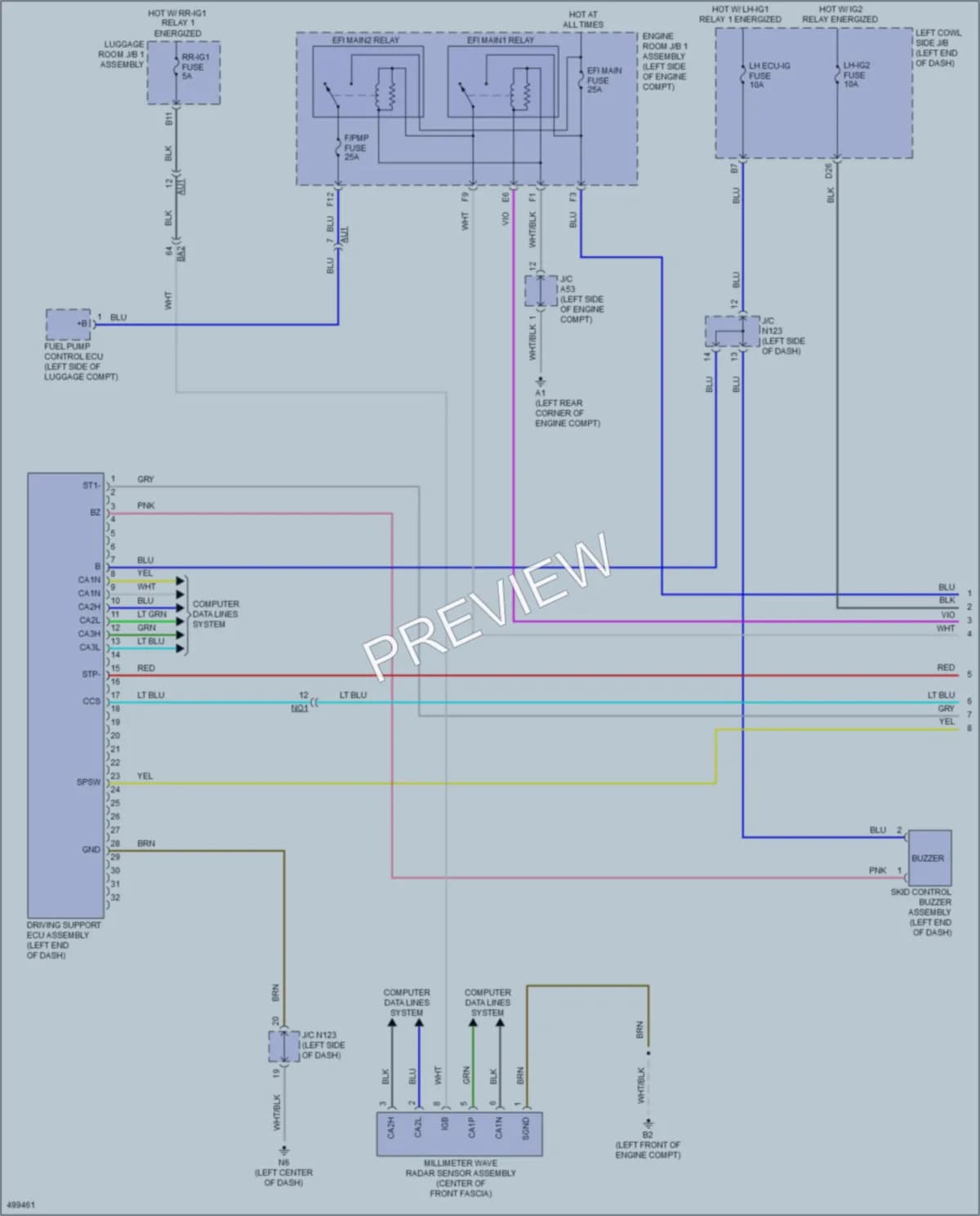2018 Lexus GS450h Cruise Control wiring diagram preview