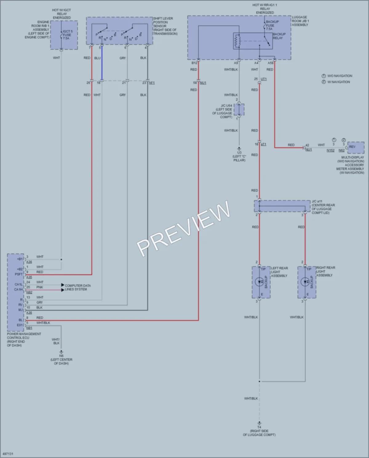 2018 Lexus GS450h Exterior Lights wiring diagram preview