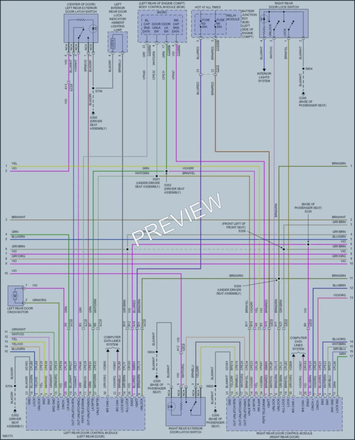2018 Lincoln Continental Anti Theft wiring diagram preview