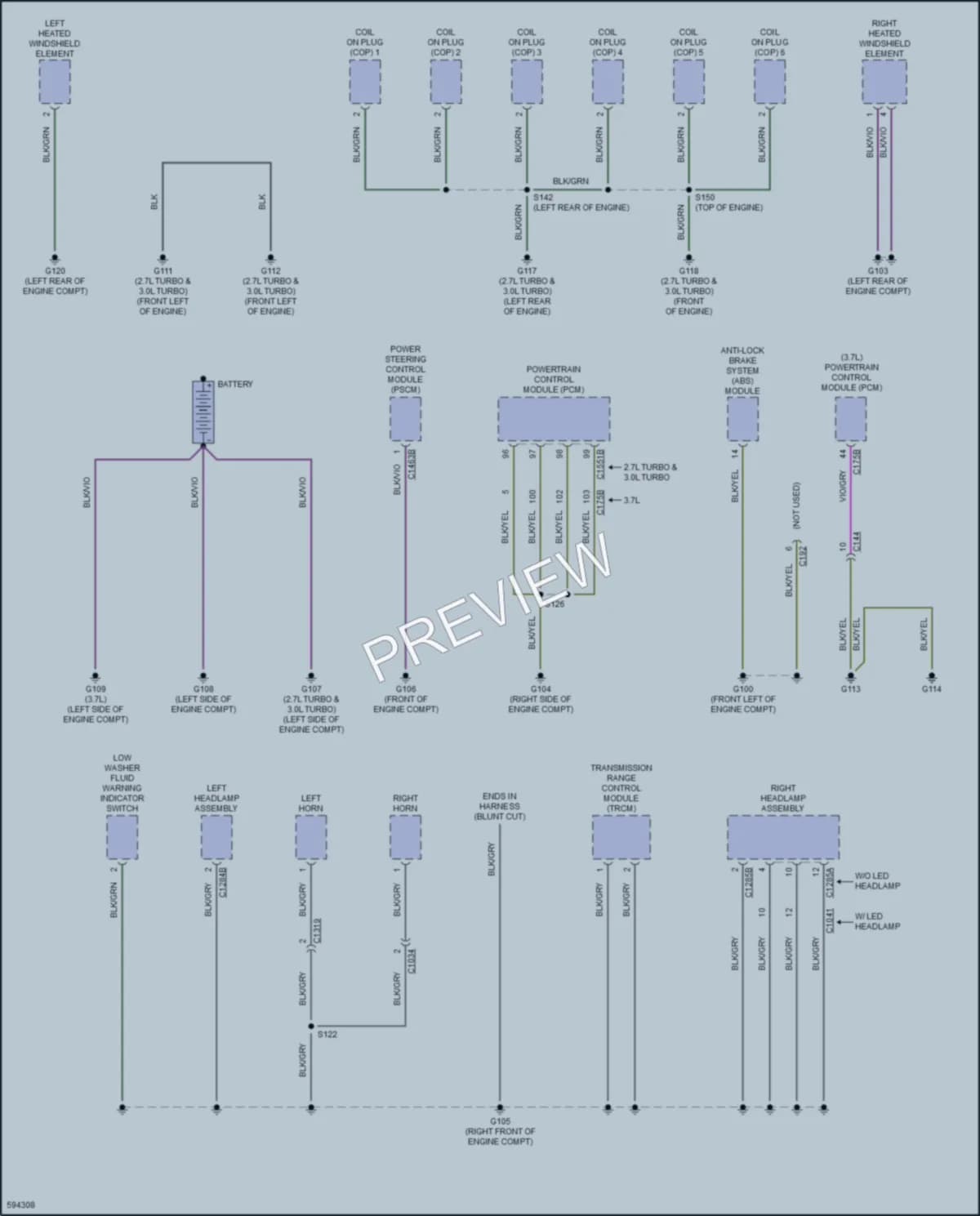 2018 Lincoln Continental Ground Distribution wiring diagram preview