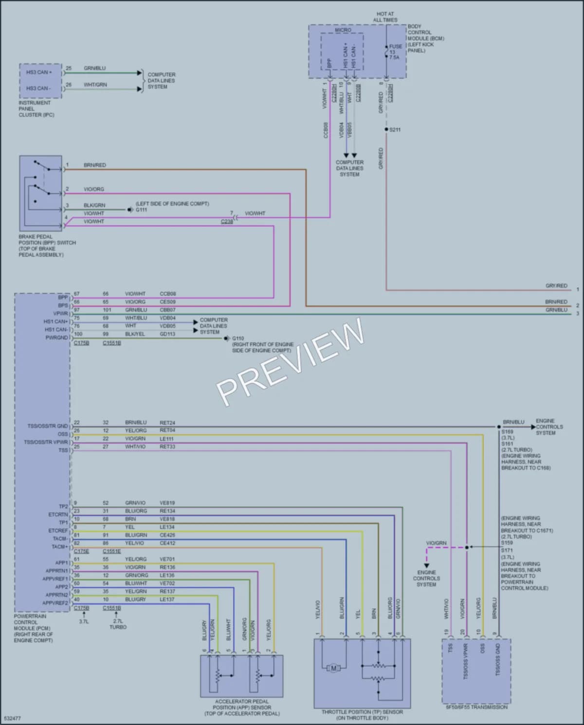 2018 Lincoln MKX Cruise Control wiring diagram preview