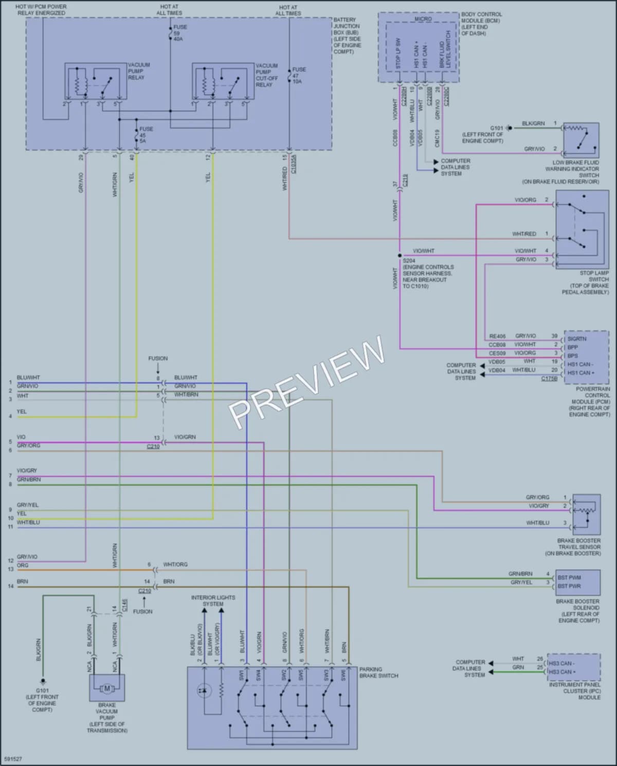 2018 Lincoln MKZ Anti Lock Brakes wiring diagram preview