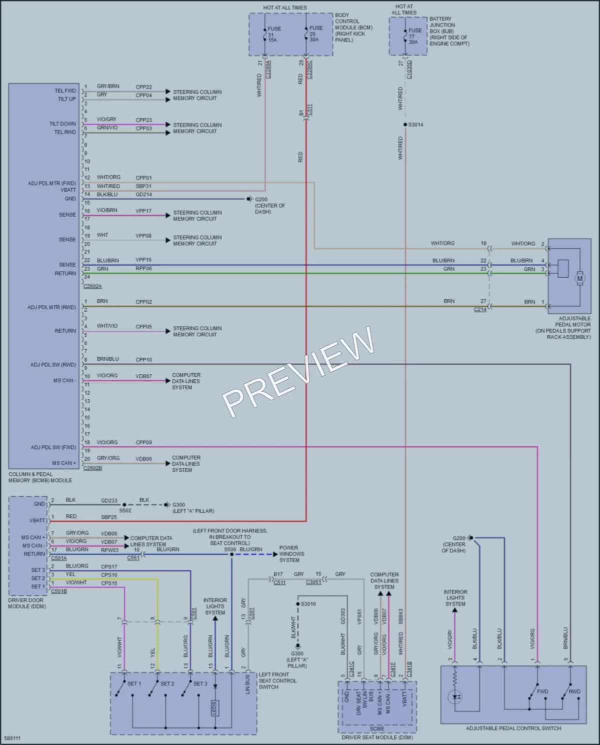 2018 Lincoln NavigatorL Memory Systems wiring diagram preview