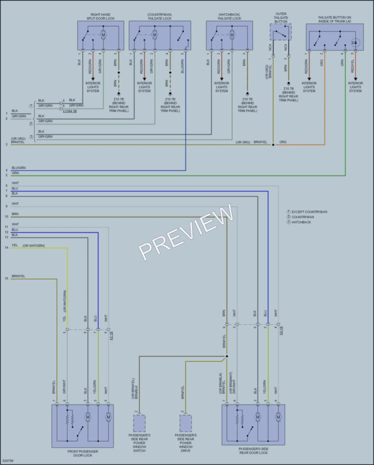 2018 MINI CooperClubman Anti Theft wiring diagram preview