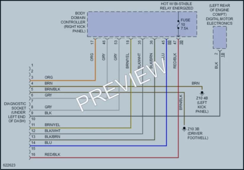 2018 MINI CooperClubman Computer Data Lines wiring diagram preview