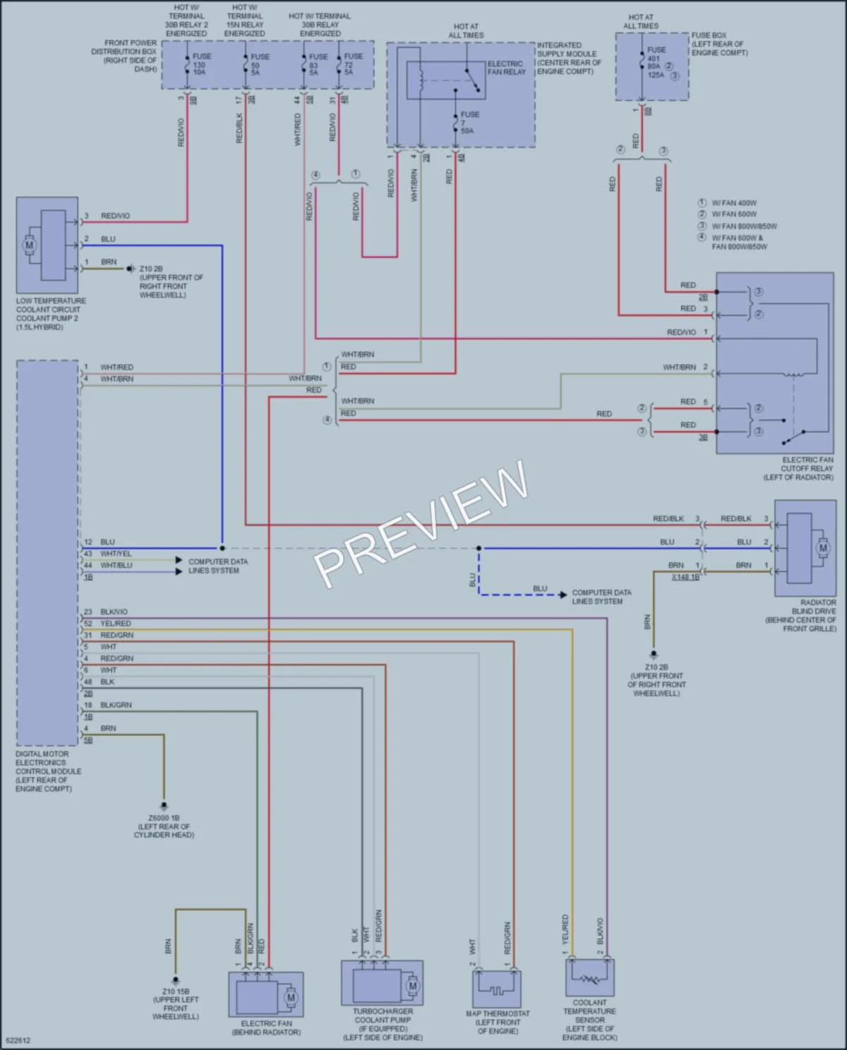 2018 MINI CooperClubman Cooling Fan wiring diagram preview