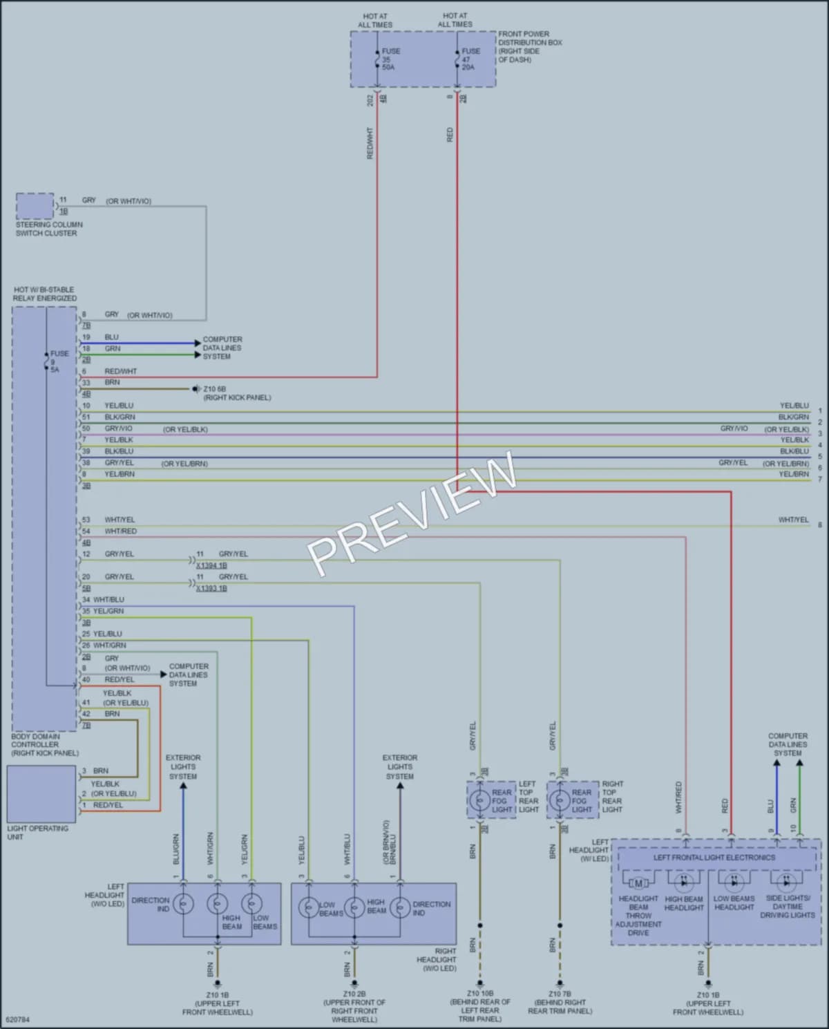 2018 MINI CooperCountryman Headlights wiring diagram preview