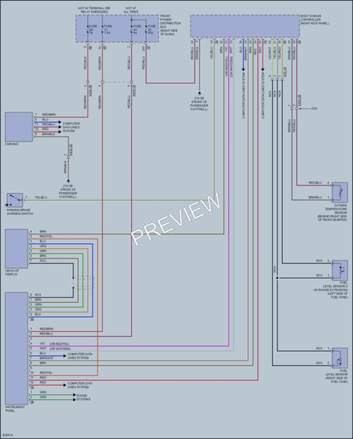 2018 MINI CooperCountryman Instrument Cluster wiring diagram preview