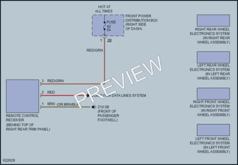 2018 MINI CooperCountryman Warning Systems wiring diagram preview
