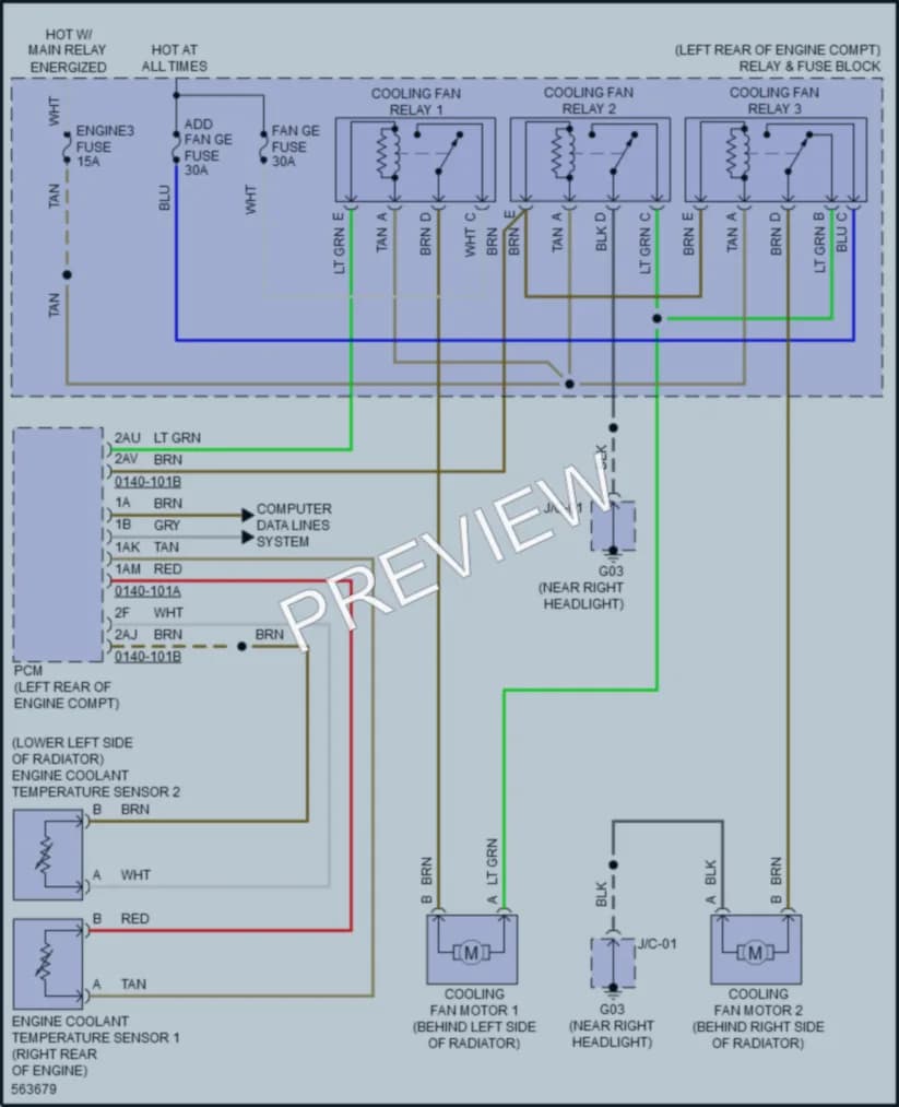 2018 Mazda 3 Cooling Fan wiring diagram preview