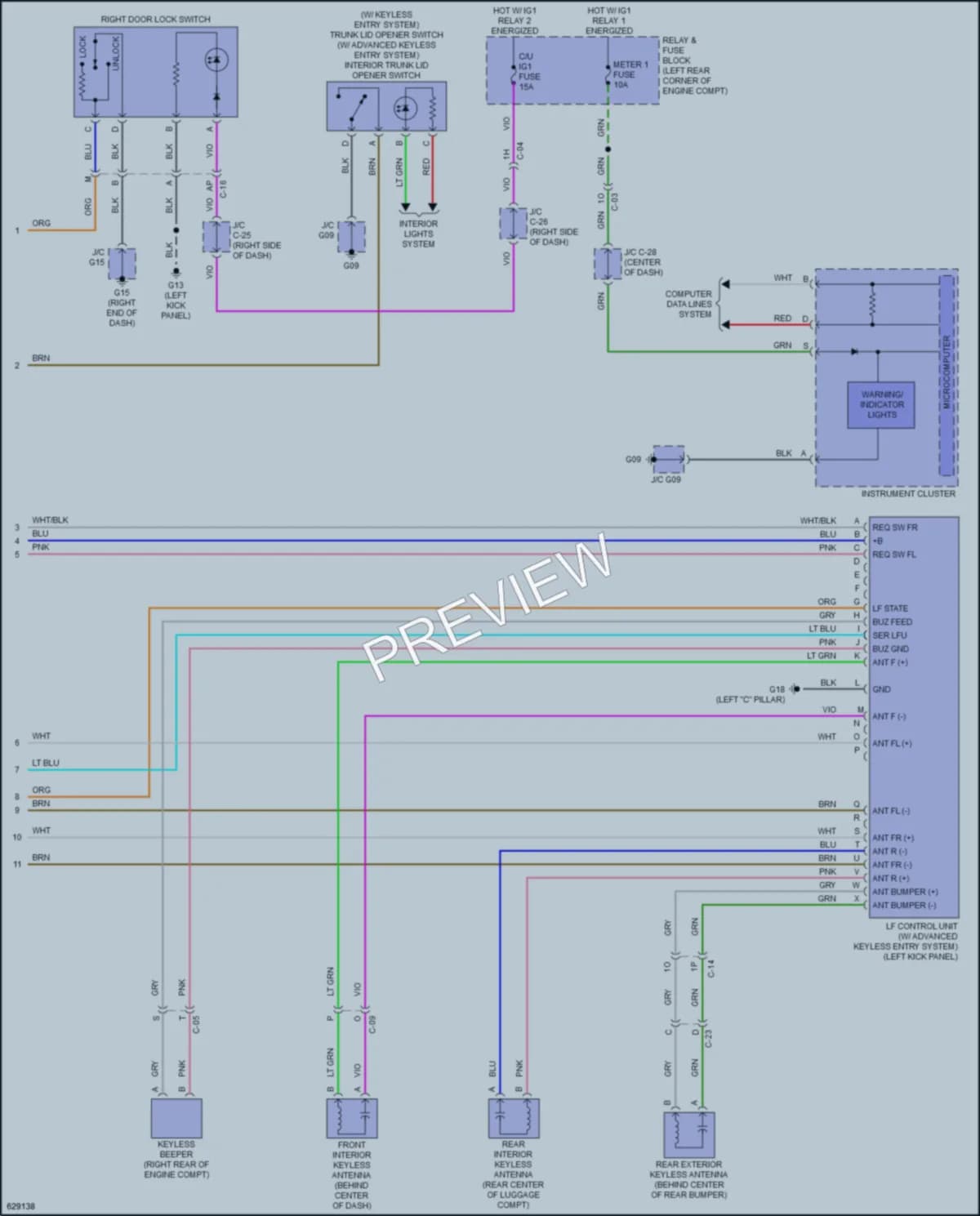 2018 Mazda 6 Anti Theft wiring diagram preview