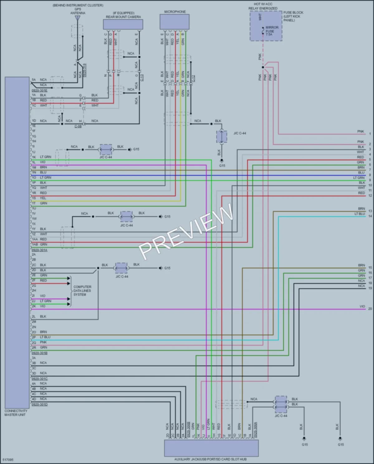 2018 Mazda CX3 Radio wiring diagram preview