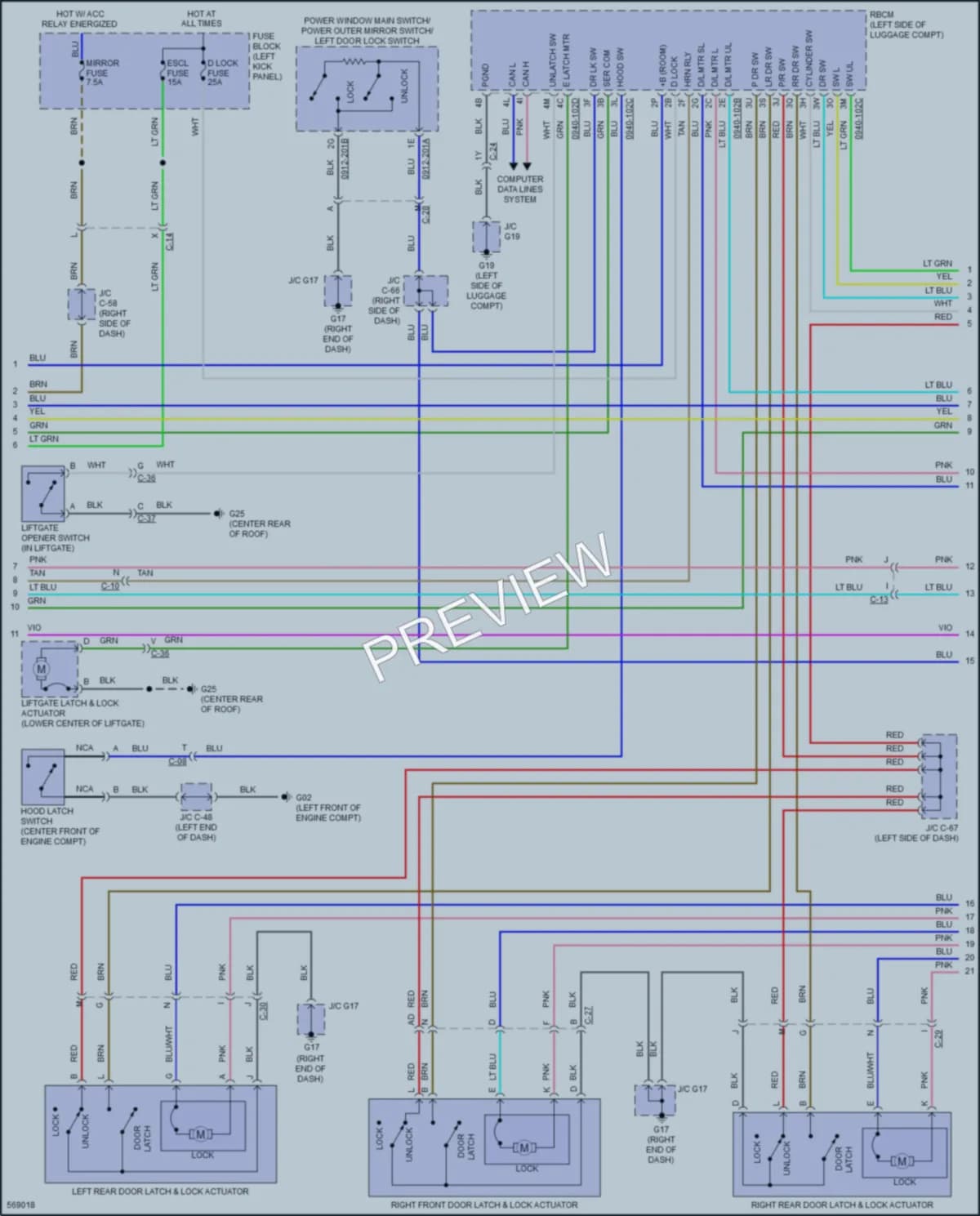 2018 Mazda CX5 Anti Theft wiring diagram preview
