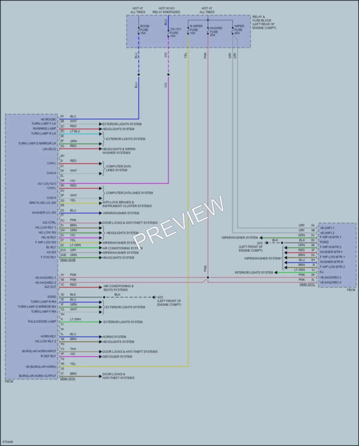 2018 Mazda CX5 Body Control Modules wiring diagram preview